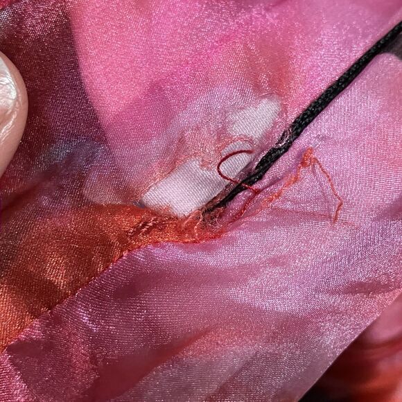 Bibhu Mohapatra Collective Dress Womens 12 Multi‎ Pleated Floral Hi Low Hemline - Picture 5 of 9